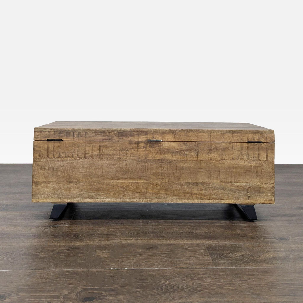 Pimberly Row Mango Wood and Iron Storage Trunk