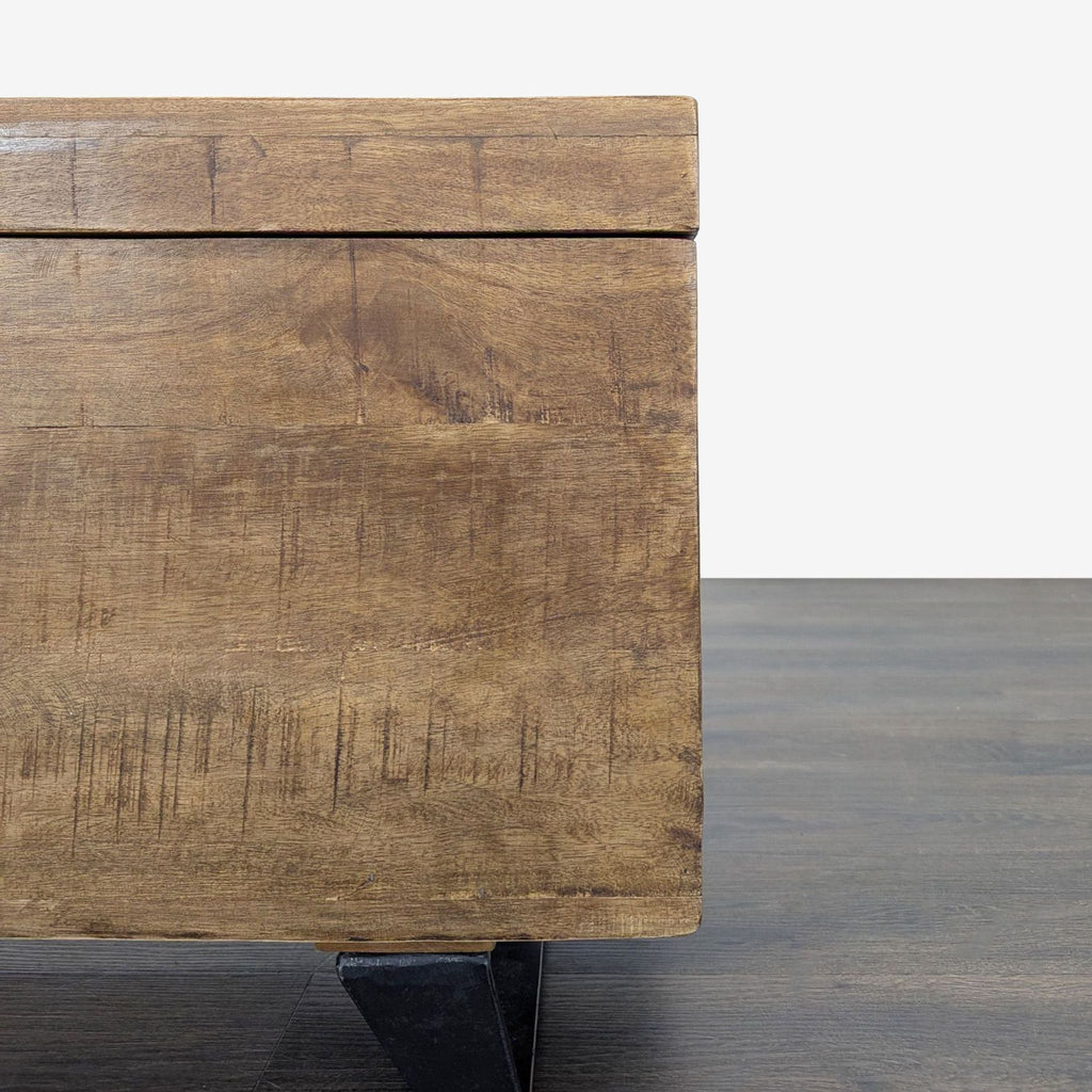 Pimberly Row Mango Wood and Iron Storage Trunk