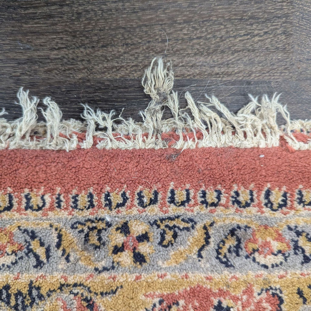 Couristan 10x6.5 Traditional Persian-Style Area Rug with Detailed Border, Red/Gold
