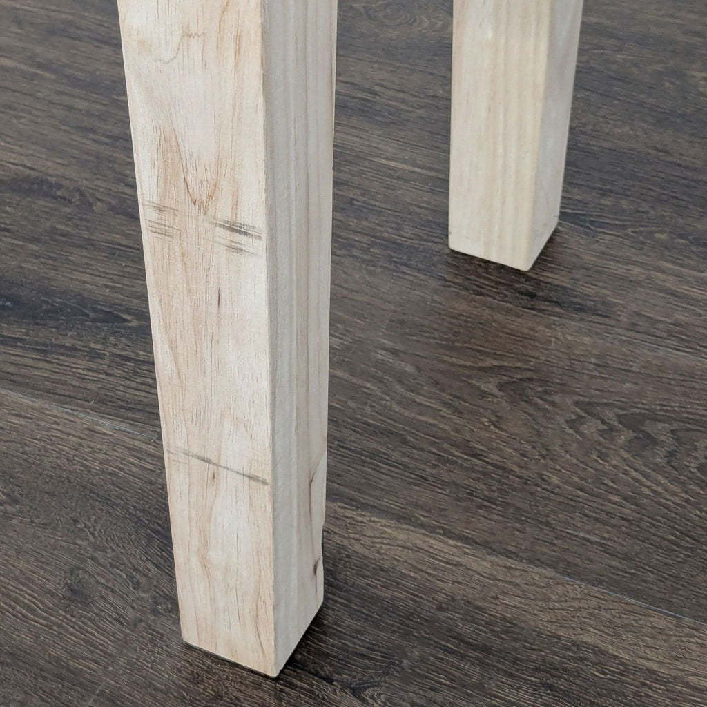 Gracie Oaks Jaier Unfinished Solid Wood Console Table