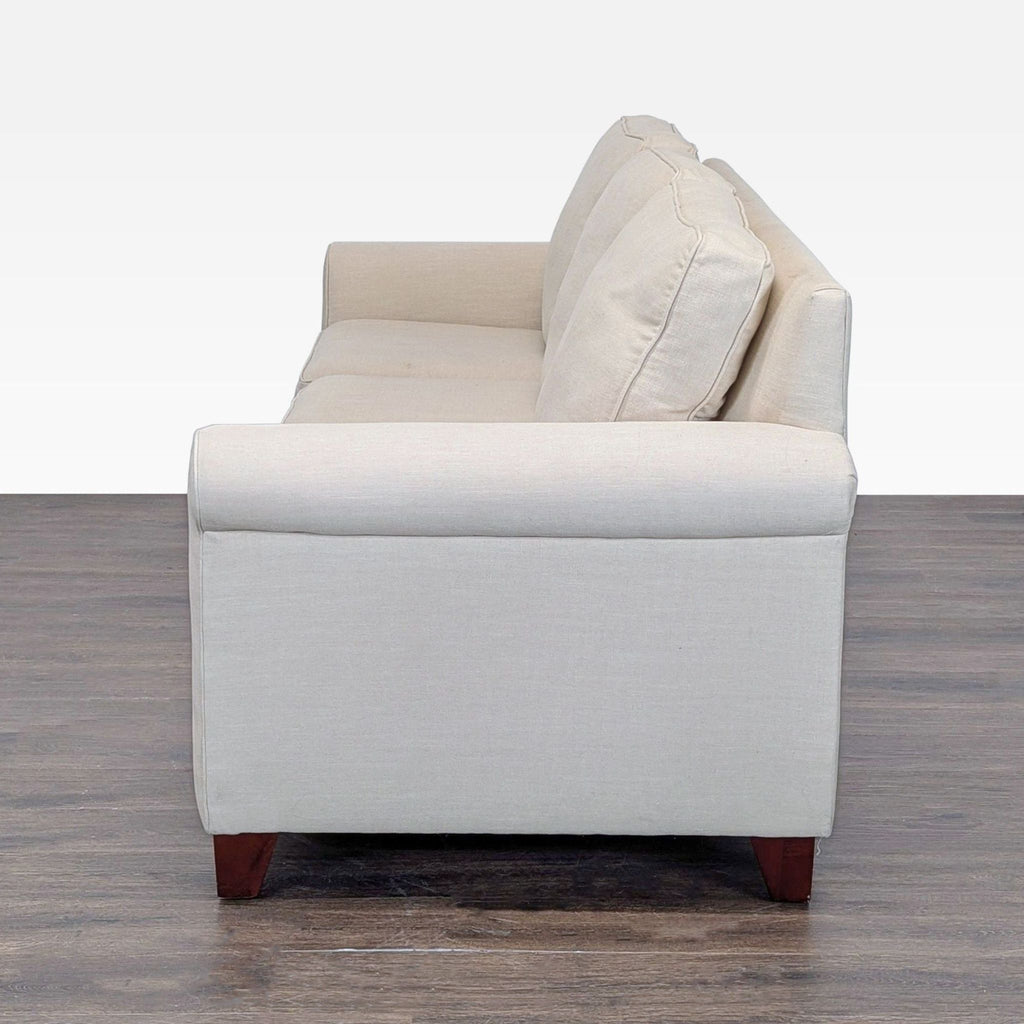 Pottery Barn Buchanan 3-Seat Beige Sofa with Rolled Arms - Accepted Offer (11.13% discount)