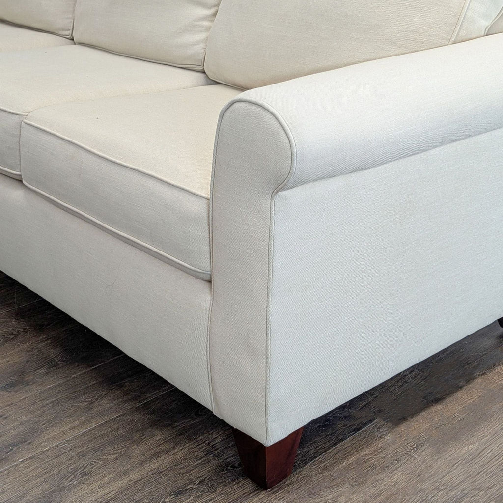 Pottery Barn Buchanan 3-Seat Beige Sofa with Rolled Arms - Accepted Offer (11.13% discount)
