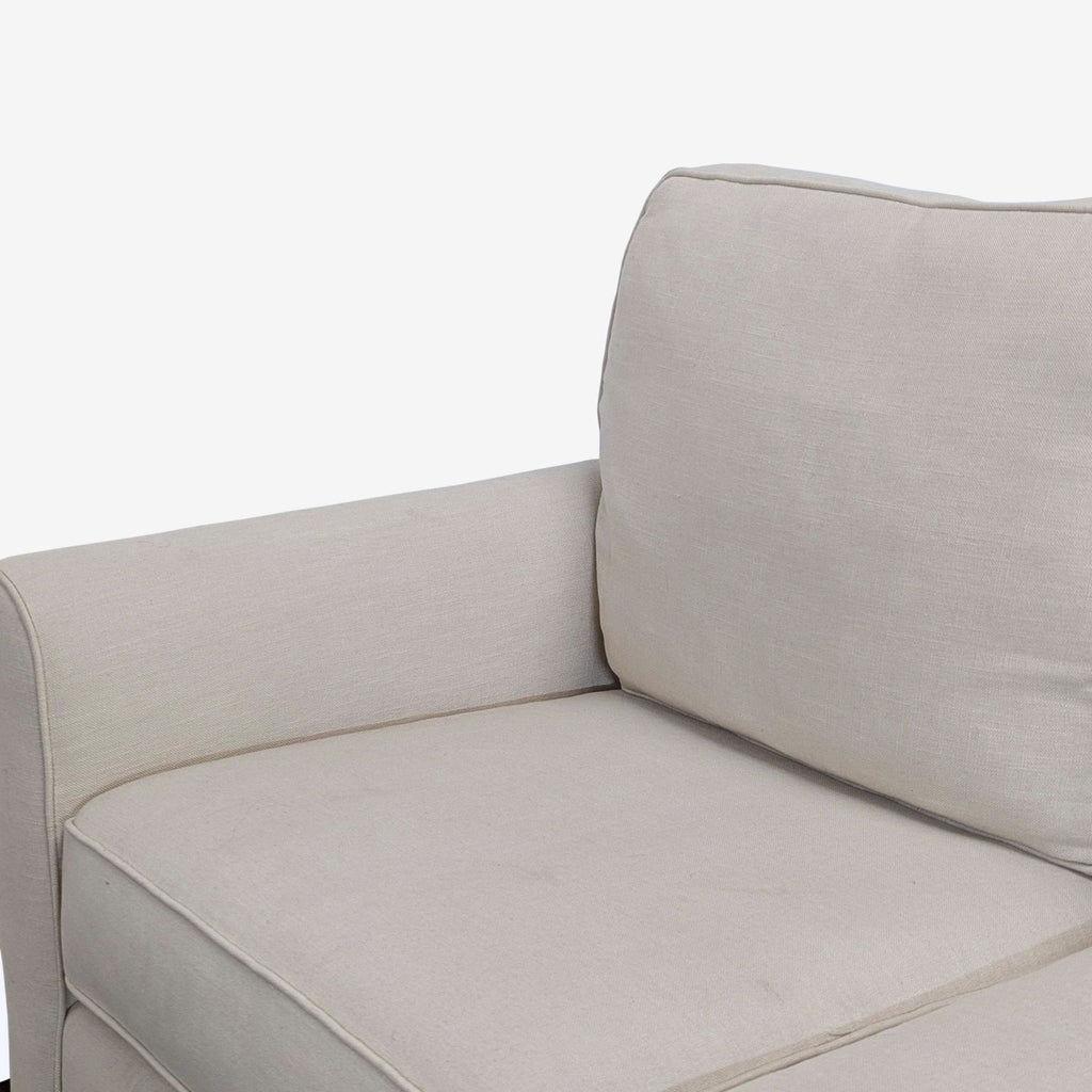 Pottery Barn Buchanan 3-Seat Beige Sofa with Rolled Arms - Accepted Offer (11.13% discount)