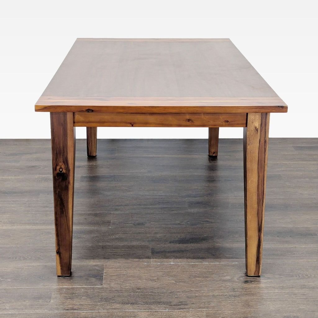 Terrace Living Company 6-Piece Wooden Dining Set with Bench and Cushioned Seats