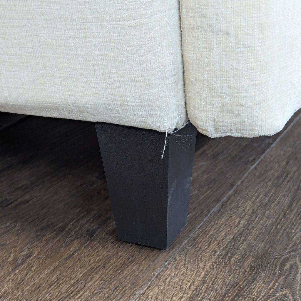 Modern Beige 3-Seat Sectional Sofa with Chaise and Cushions