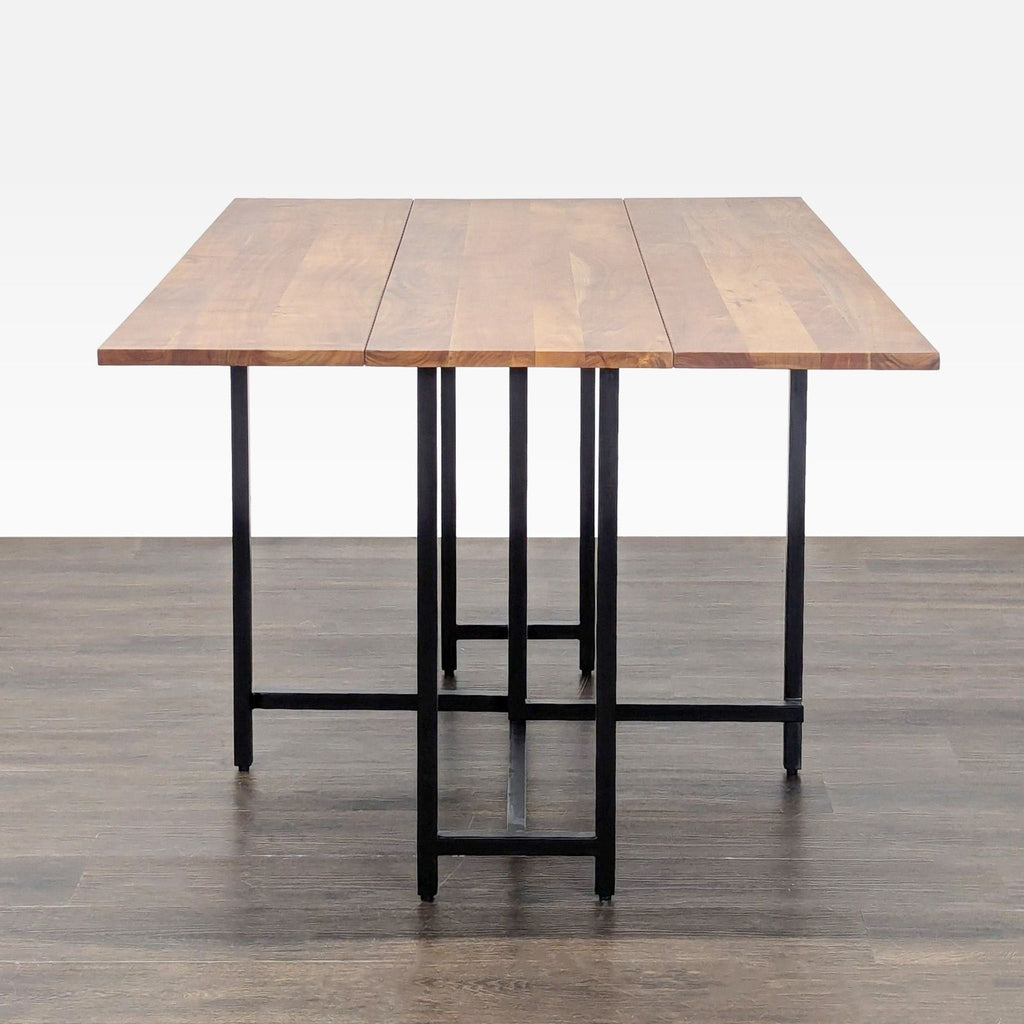 Crate & Barrel Origami Drop Leaf Dining Table