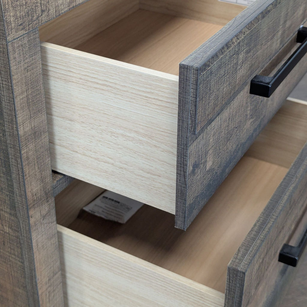 Crown Mark Rustic Two Drawer Nightstand