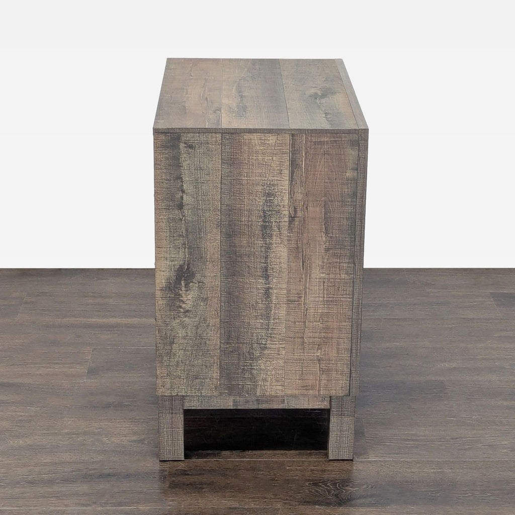 Crown Mark Rustic Two Drawer Nightstand