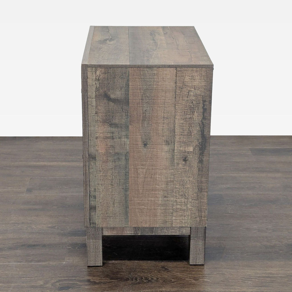 Crown Mark Rustic Two Drawer Nightstand