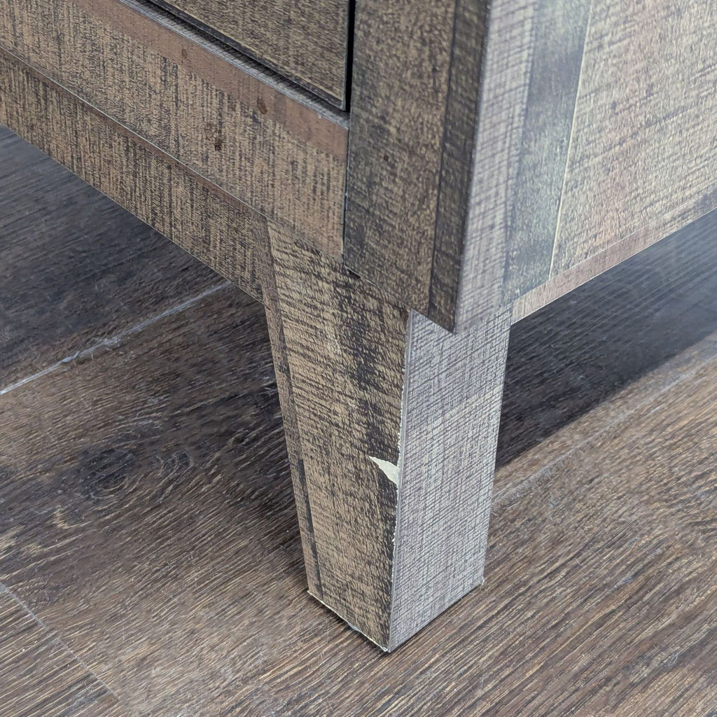 Crown Mark Rustic Two Drawer Nightstand