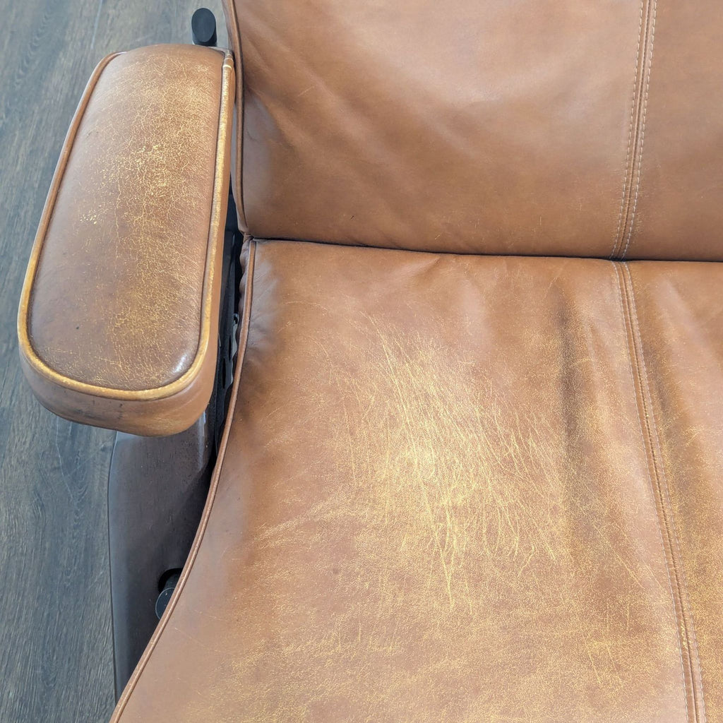 Human Touch PC-510 Brown Leather Electric Zero Gravity Recliner Lounge Chair