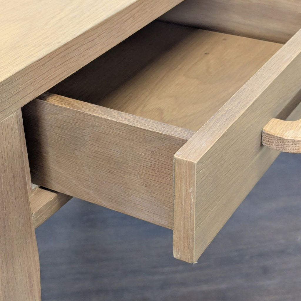 Four Hands Armstrong Modern Light Wood Desk with Two Drawers and Raised Back Edge - Accepted Offer (20.07% discount)