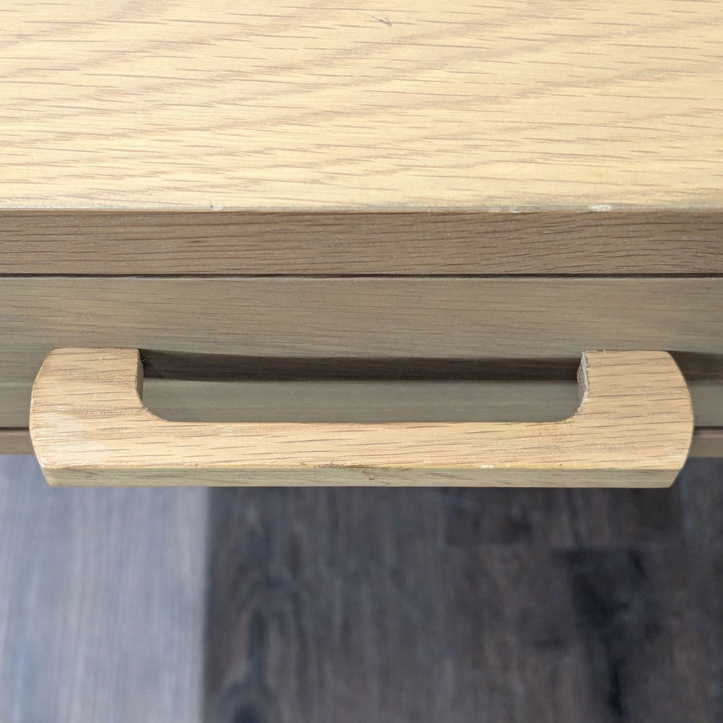 Four Hands Armstrong Modern Light Wood Desk with Two Drawers and Raised Back Edge - Accepted Offer (20.07% discount)