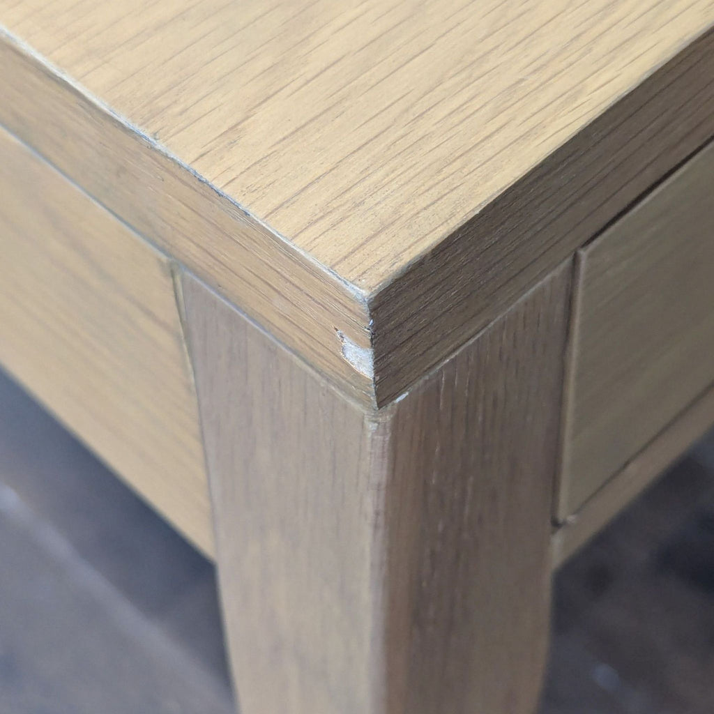 Four Hands Armstrong Modern Light Wood Desk with Two Drawers and Raised Back Edge - Accepted Offer (20.07% discount)