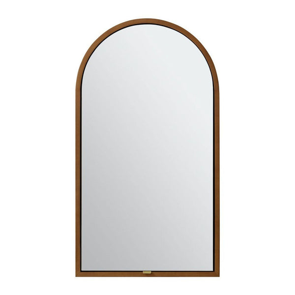 1. Arched mirror with a brown wooden frame by Highbury Furnishings, perfect for modern or classic interiors.