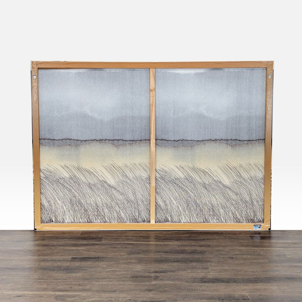 Abstract neutral-toned wall art by Aino-Maija Metsola, professionally framed, ideal for minimalist interiors.