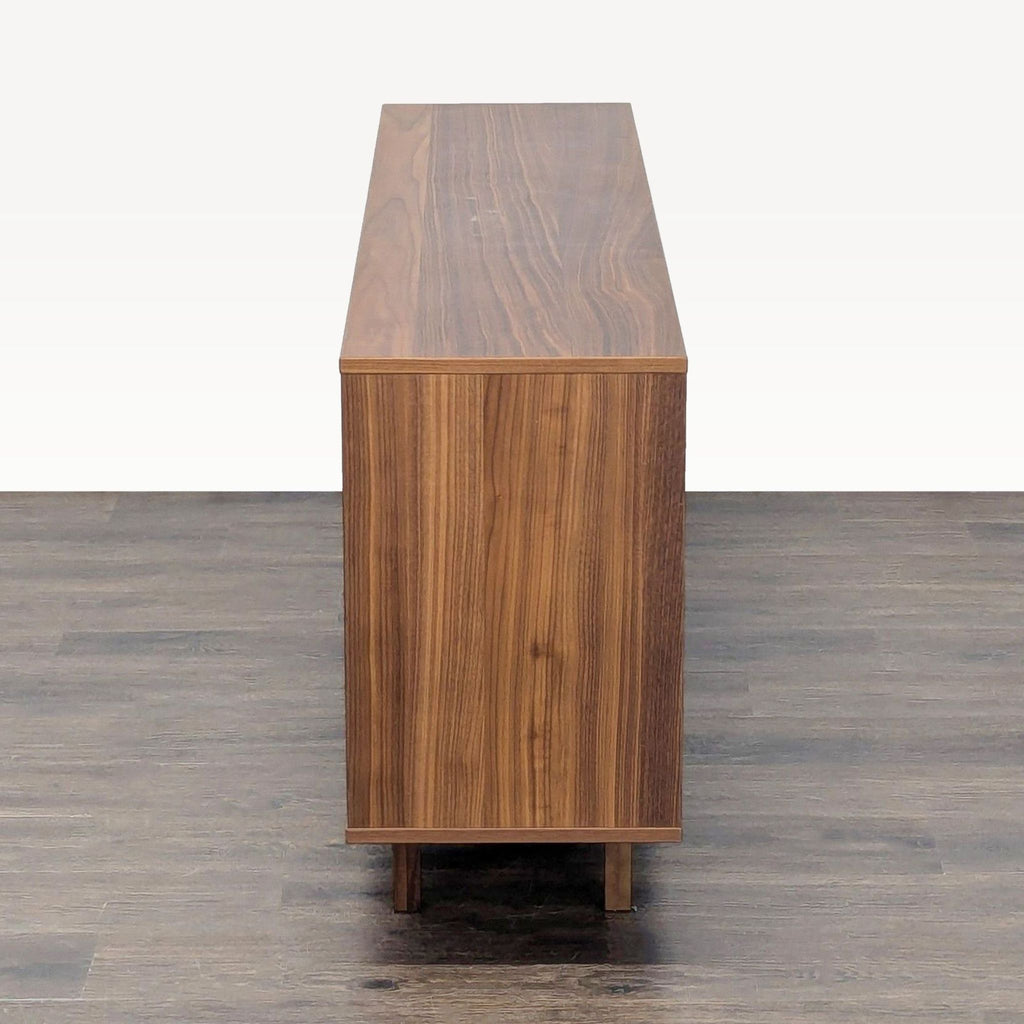 Room & Board Dahl Modern Walnut Bookshelf with Open Storage, 2-Tier