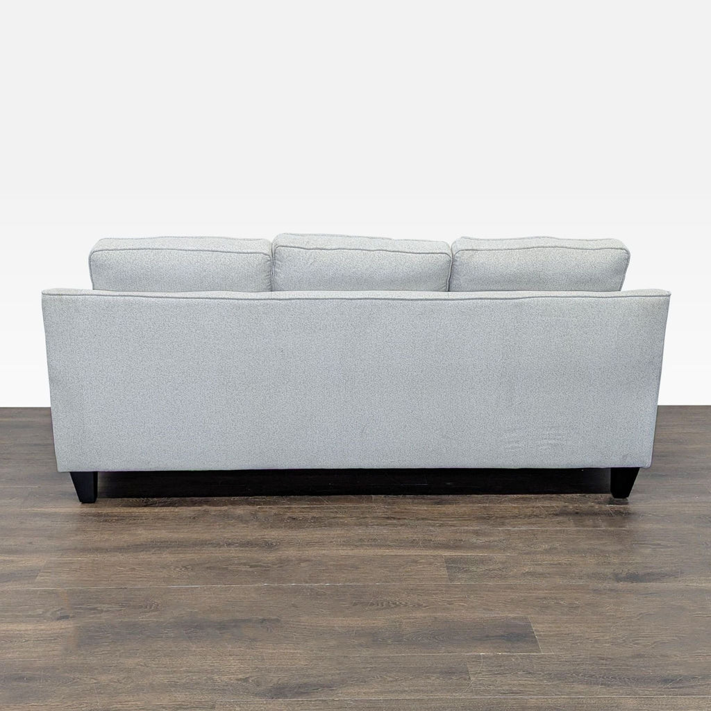 Living Spaces 3-Seat Light Gray Sofa