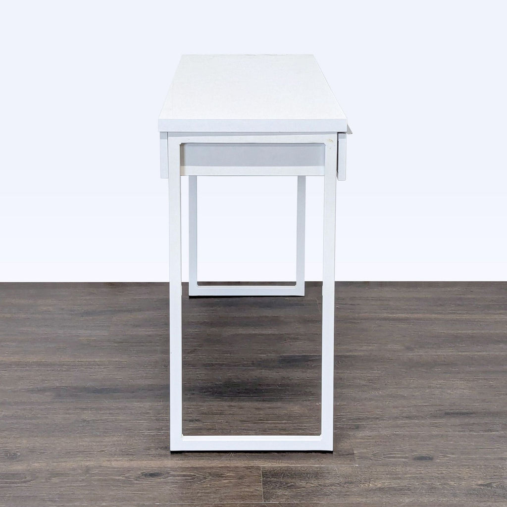 IKEA White Modern Desk with Two Drawers