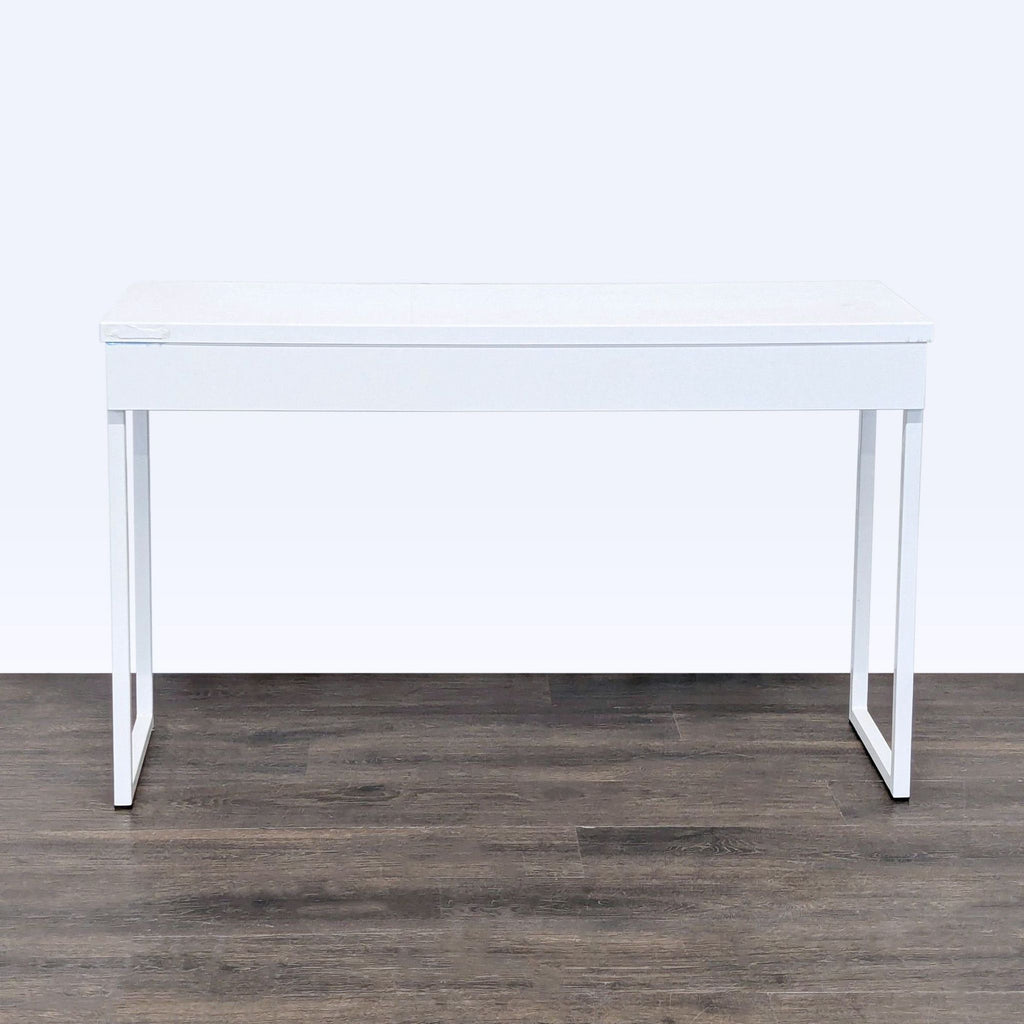 IKEA White Modern Desk with Two Drawers