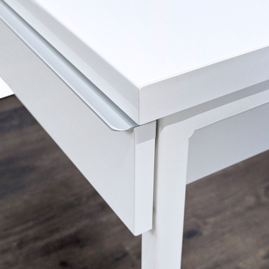 IKEA White Modern Desk with Two Drawers