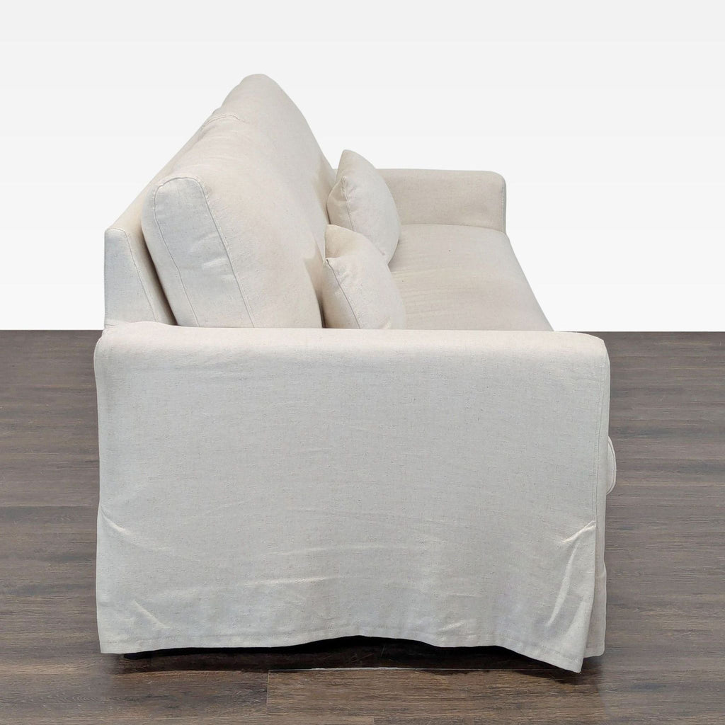 IKEA Hyltarp 3-Seat Sofa in Light Beige with Removable Slipcover