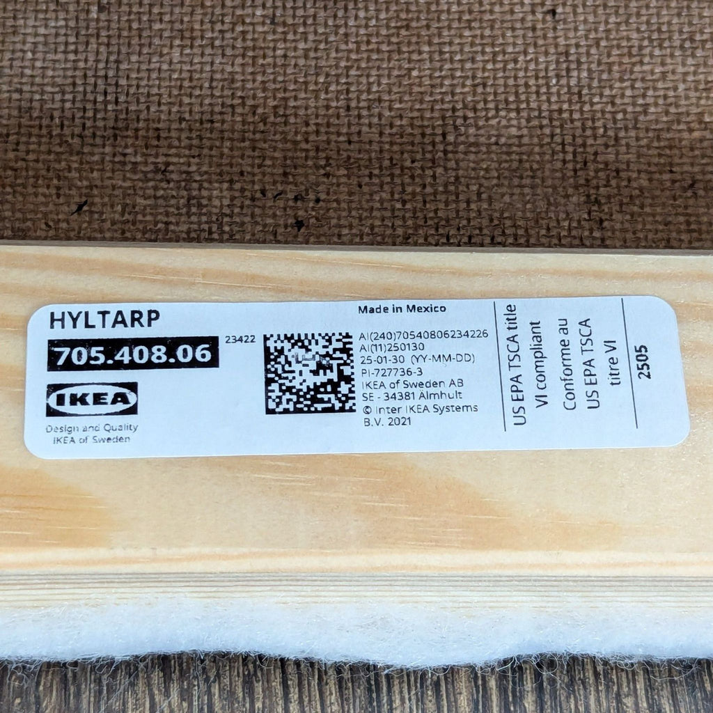 IKEA Hyltarp 3-Seat Sofa in Light Beige with Removable Slipcover