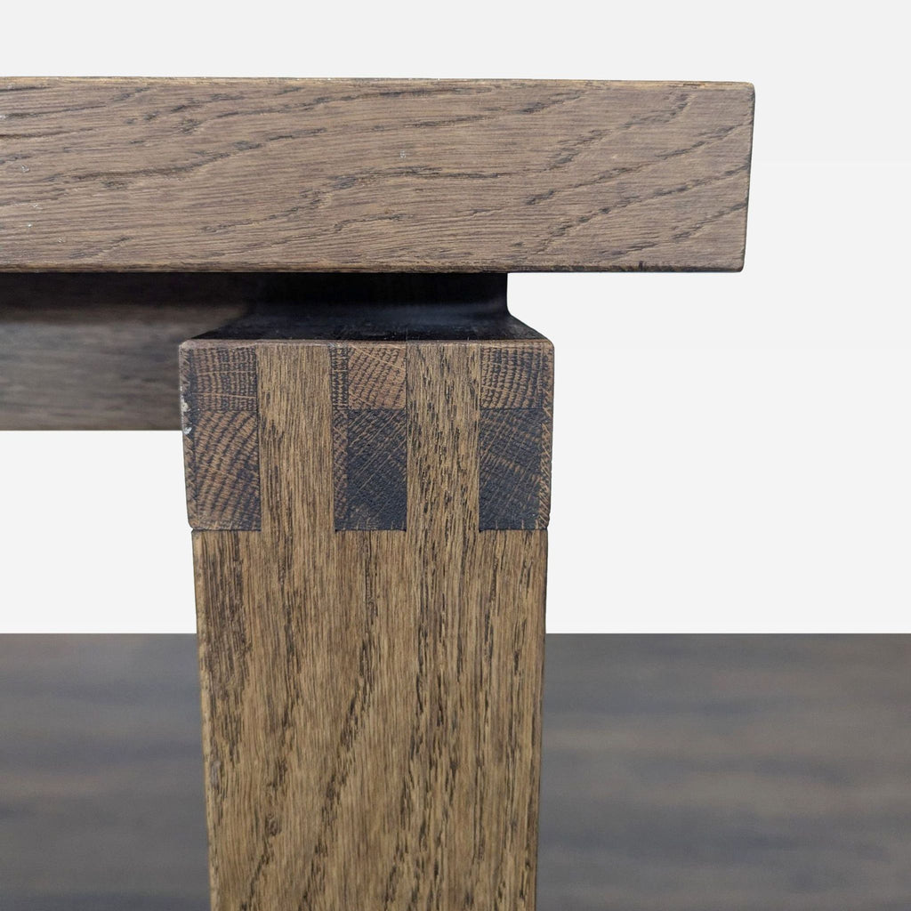 Wood Sled Base Dining Table