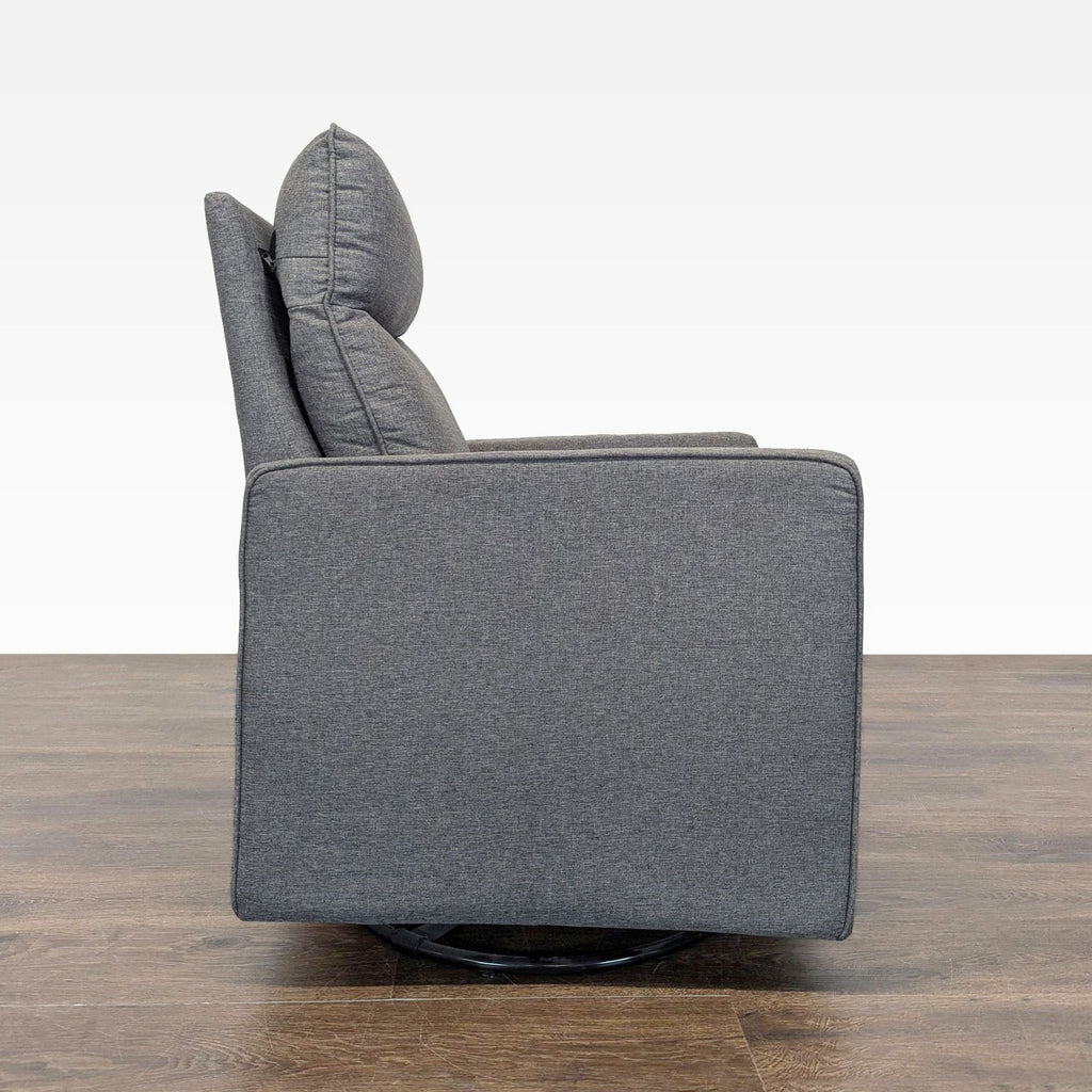 Davinci Gabby Modern Gray Swivel Lounge Chair