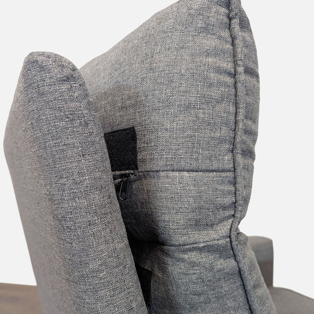 Davinci Gabby Modern Gray Swivel Lounge Chair