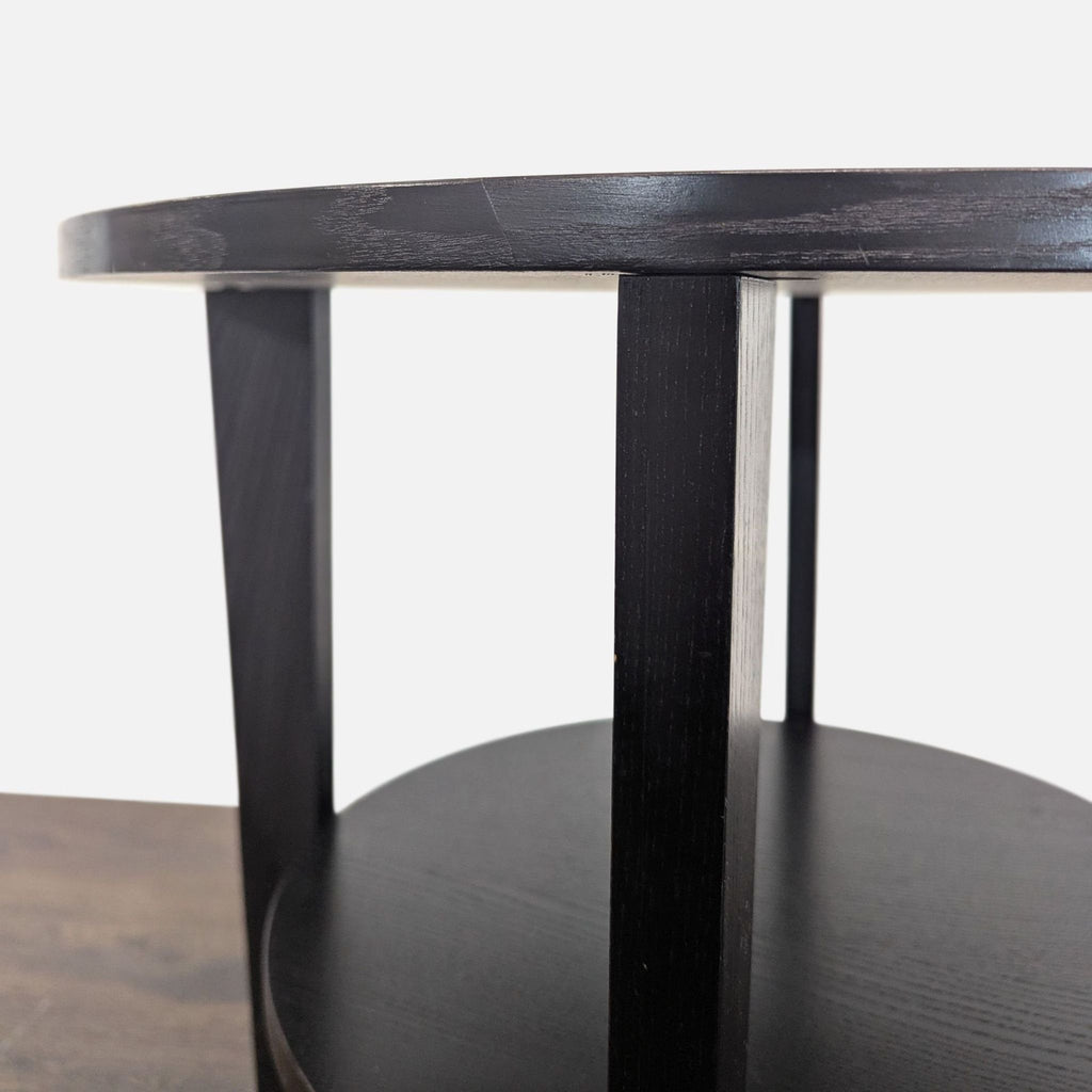 Wood End Table with Shelf