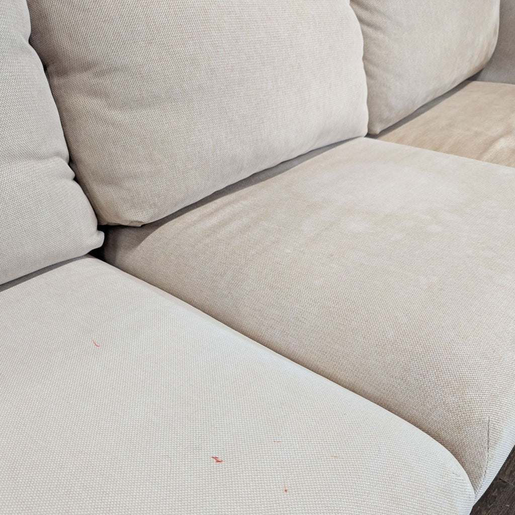 IKEA Finnala Modern Beige L-Shaped Sectional Sofa with Chaise