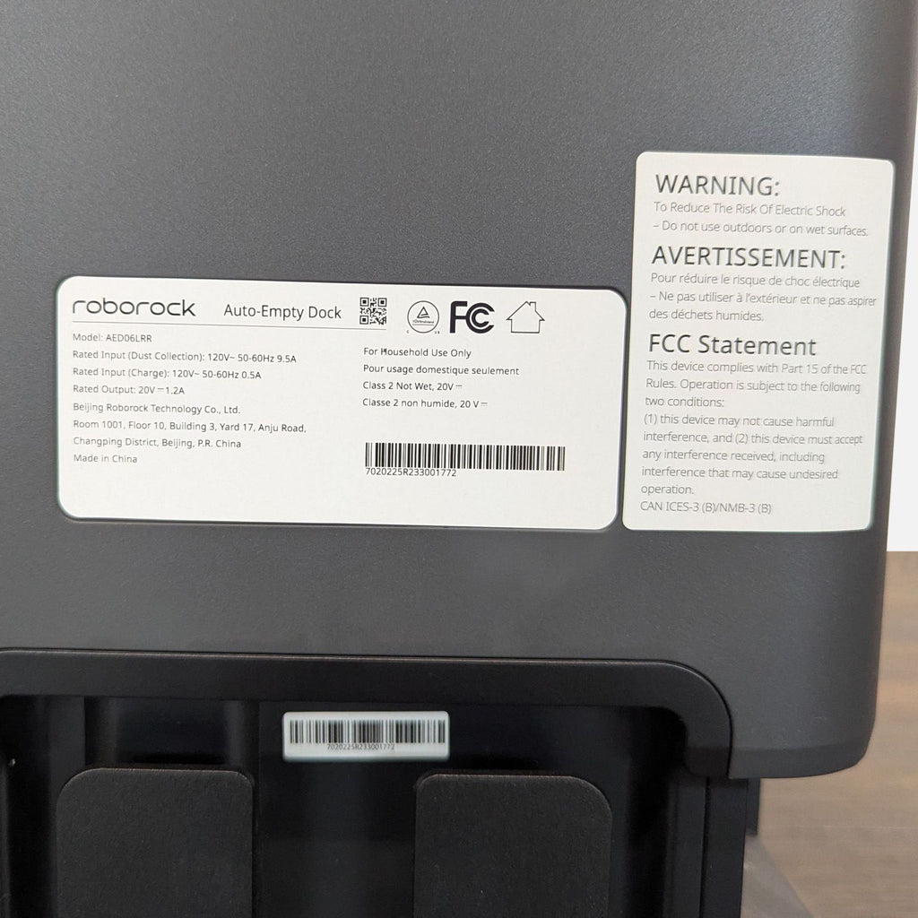 Roborock Auto Empty Dock and Robot Vacuum - Smart Cleaning System