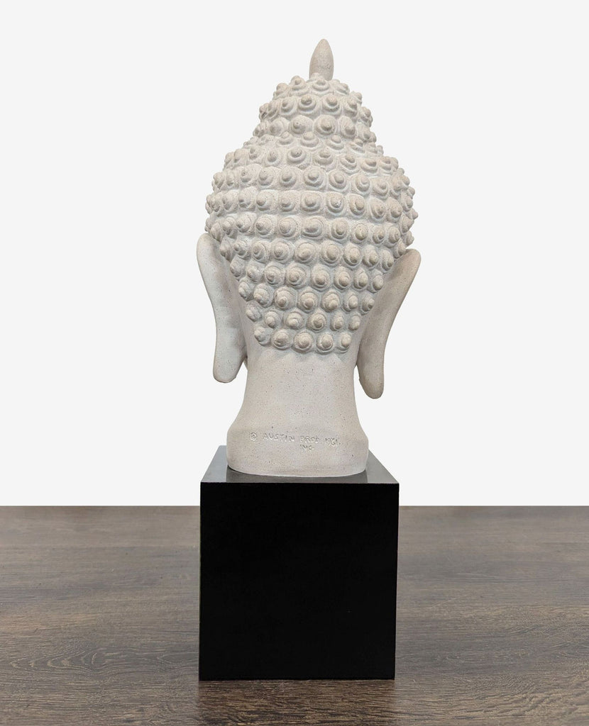 Vintage Austin Productions Buddha Head Sculpture on Base