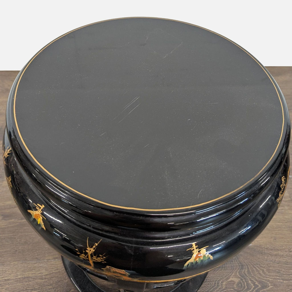 Lacquered Chinoiserie Stool/Display Stand - Accepted Offer (31.03% discount)