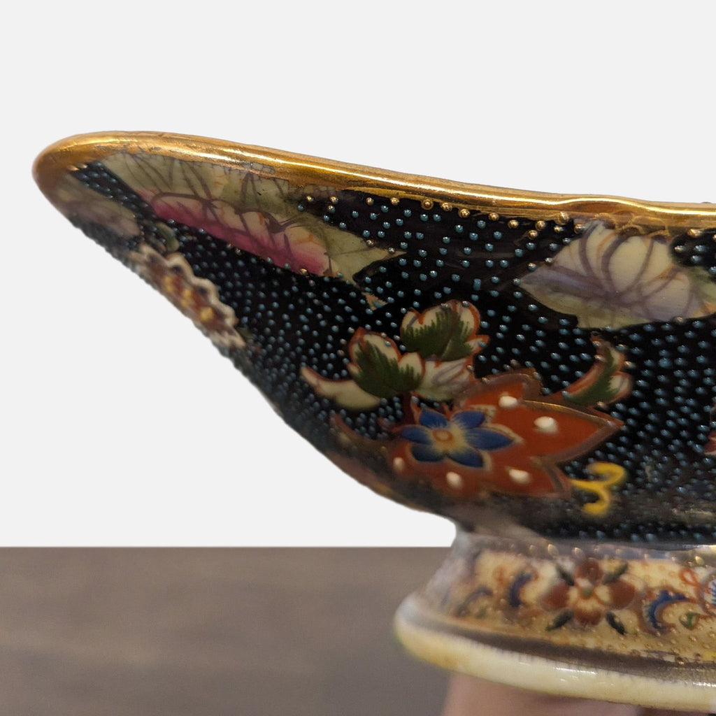 Vintage Japanese Royal Satsuma Footed Dish
