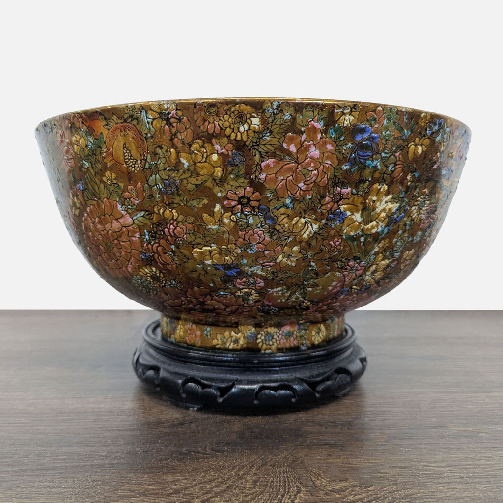 Vintage Satsuma "Thousand Flowers" Bowl