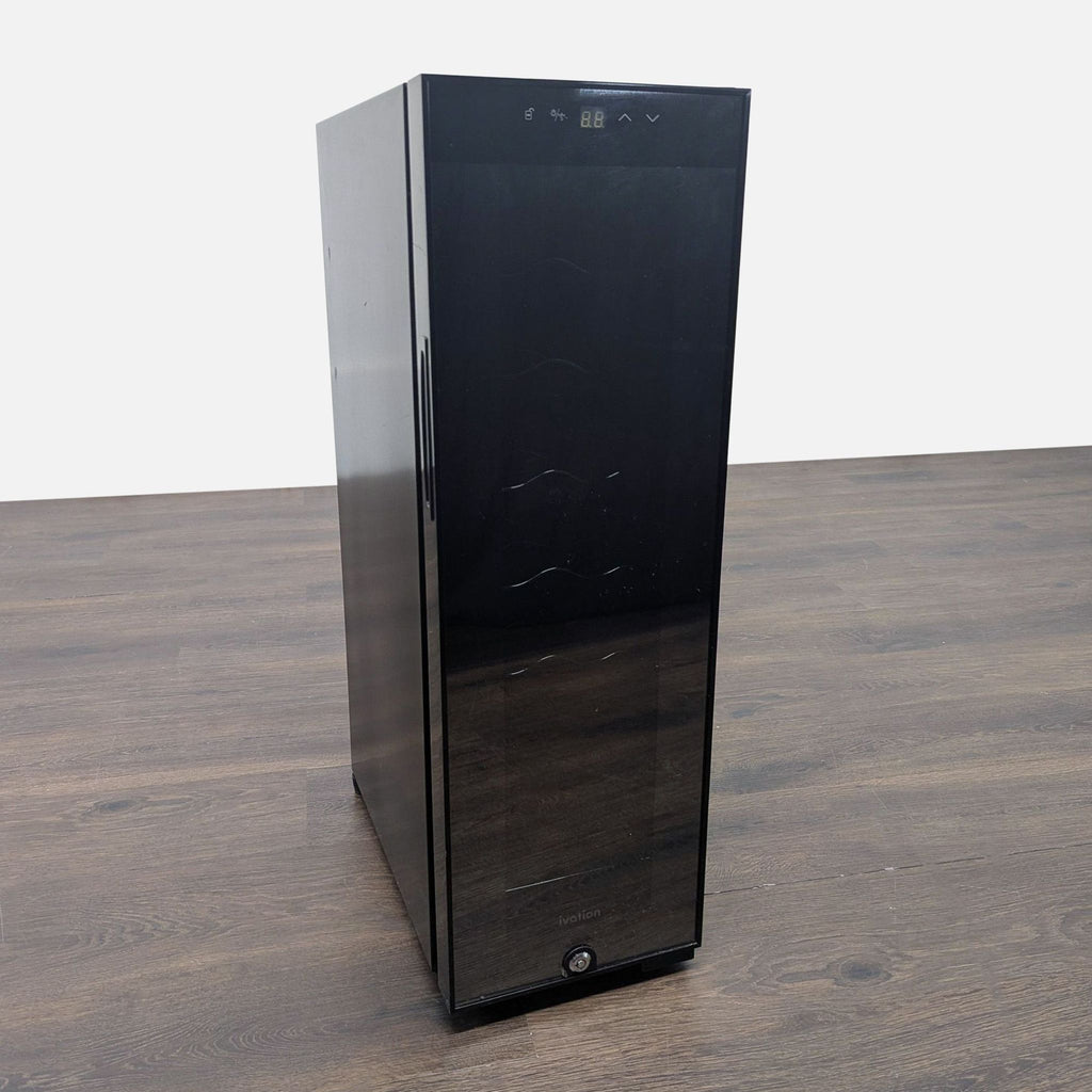 Ivation Slim Wine Refrigerator with Glass Door and Digital Controls