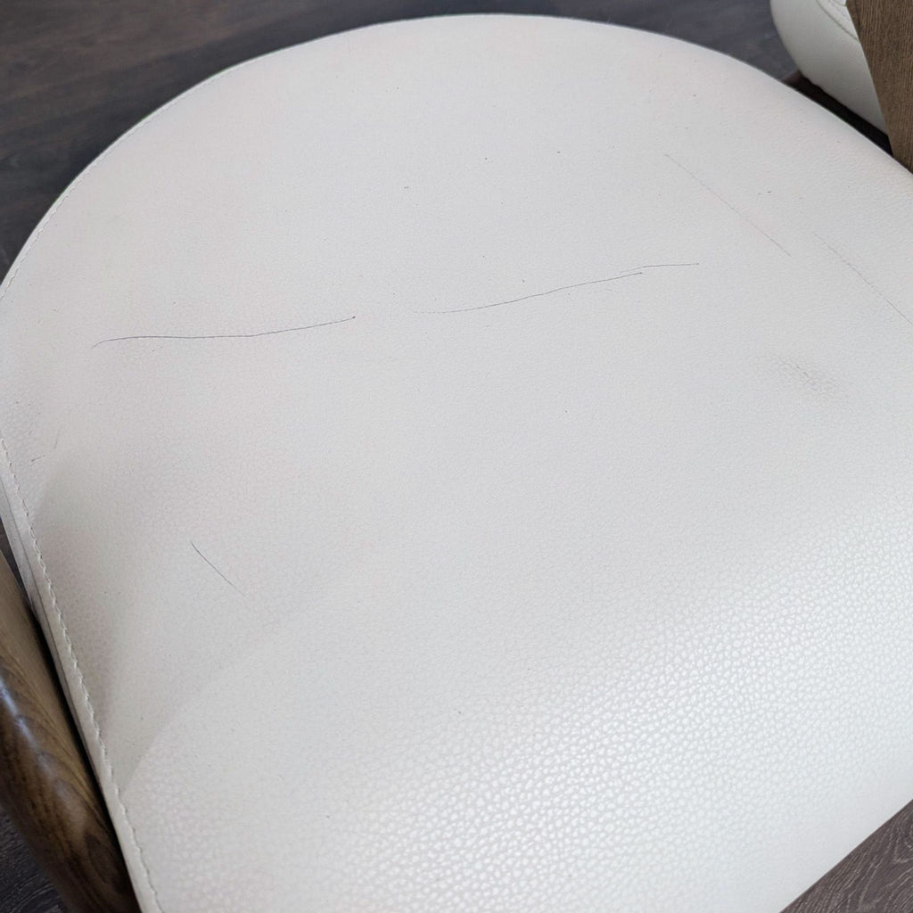 Lucas Mid-Century Cream & Walnut Dining Chair