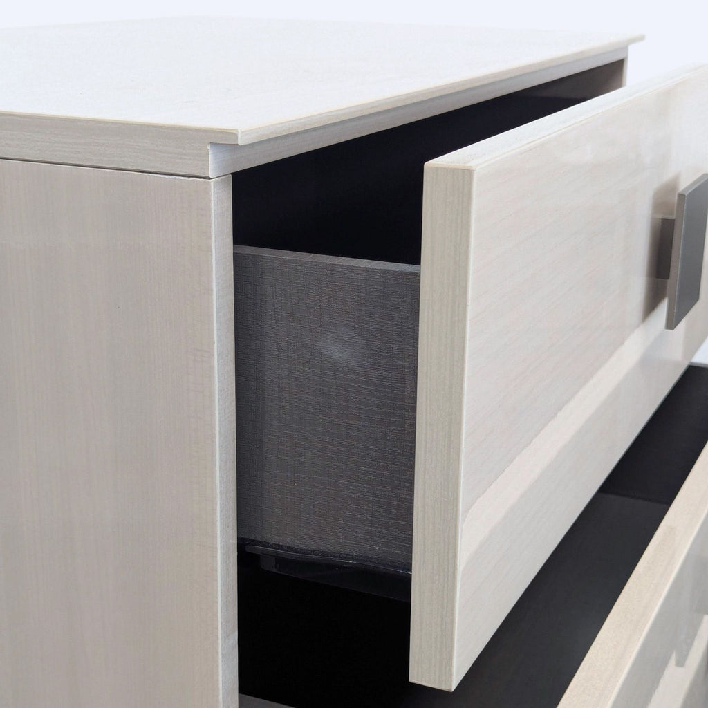 Alf + DaFre Mont Blanc Modern 5-Drawer Dresser in Light Wood Finish