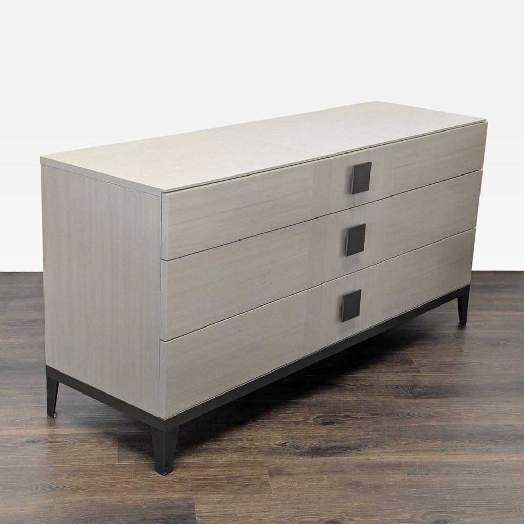 Alf + DaFre Mont Blanc Modern 3-Drawer Dresser in Light Wood Finish