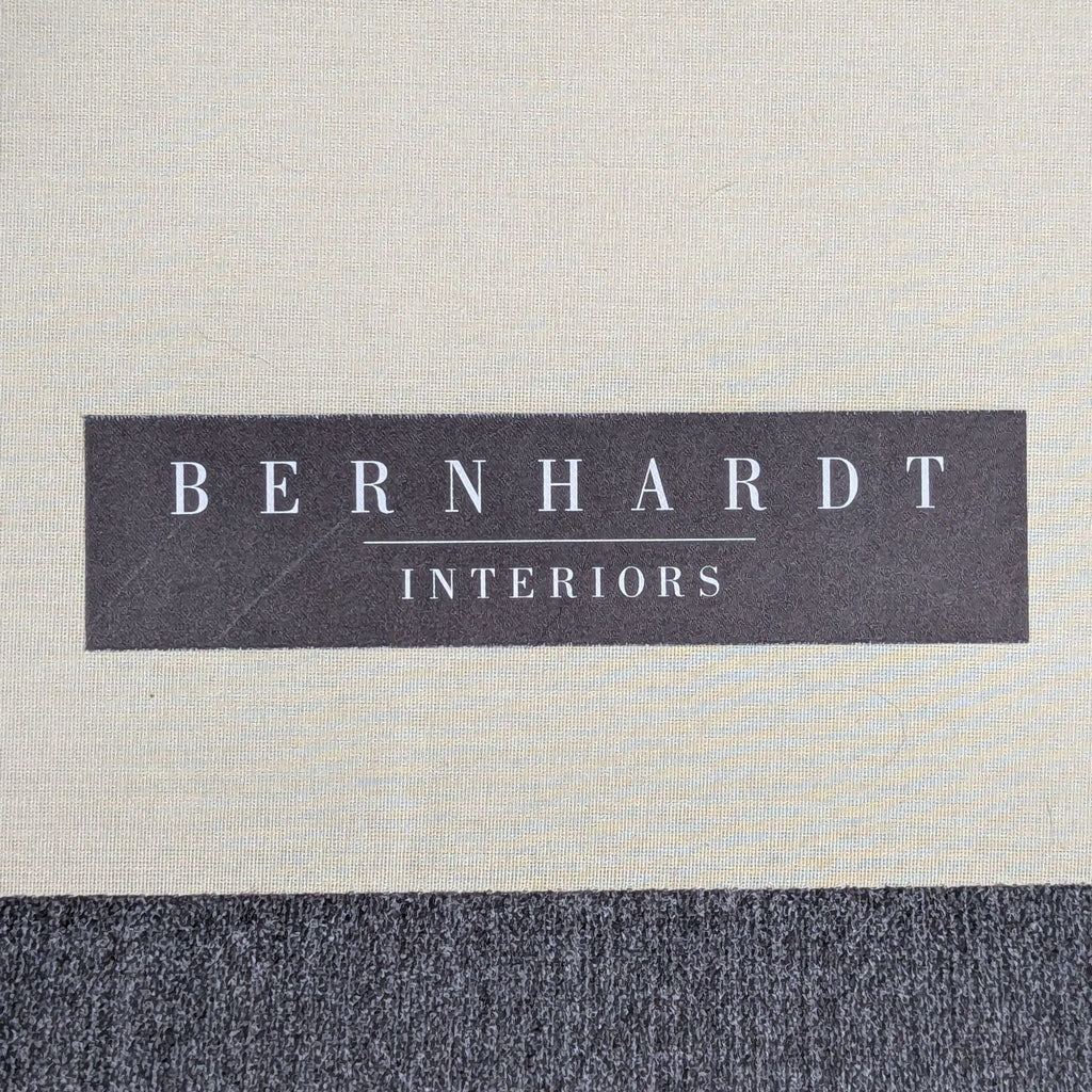 Bernhardt Kingston Gray High Back Lounge Chair with Nailhead Trim