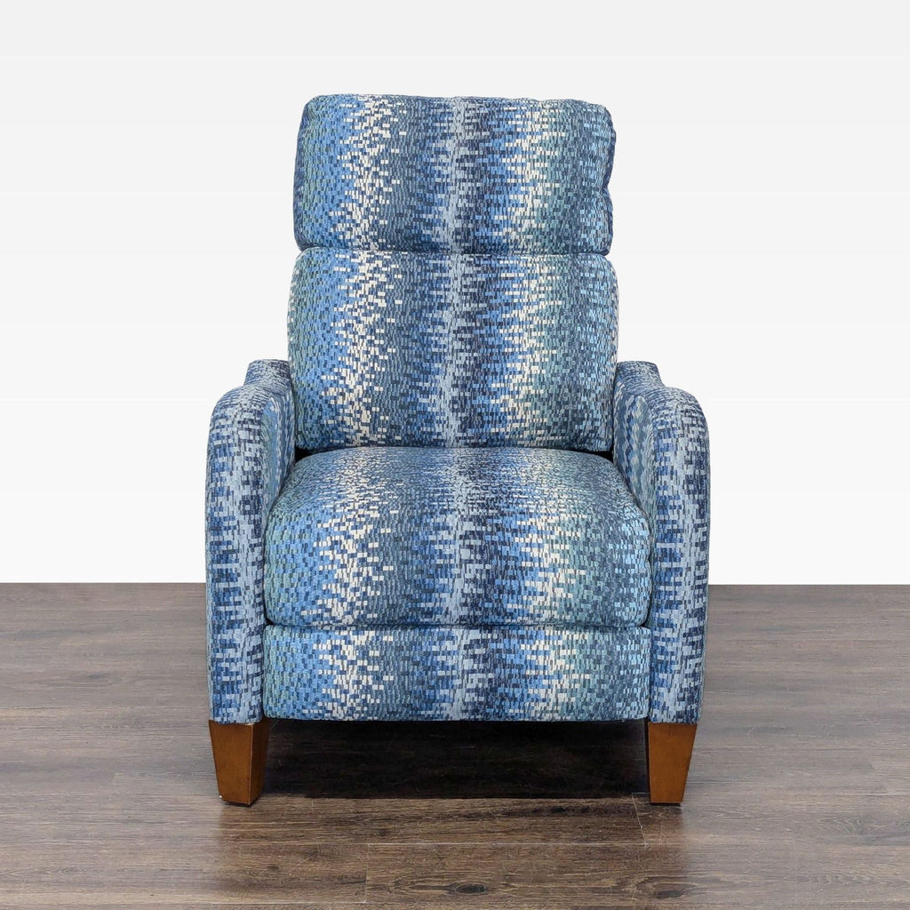Jiaxing Home Fortune Furniture Co. Blue Patterned Recliner Lounge Chair with Cushions