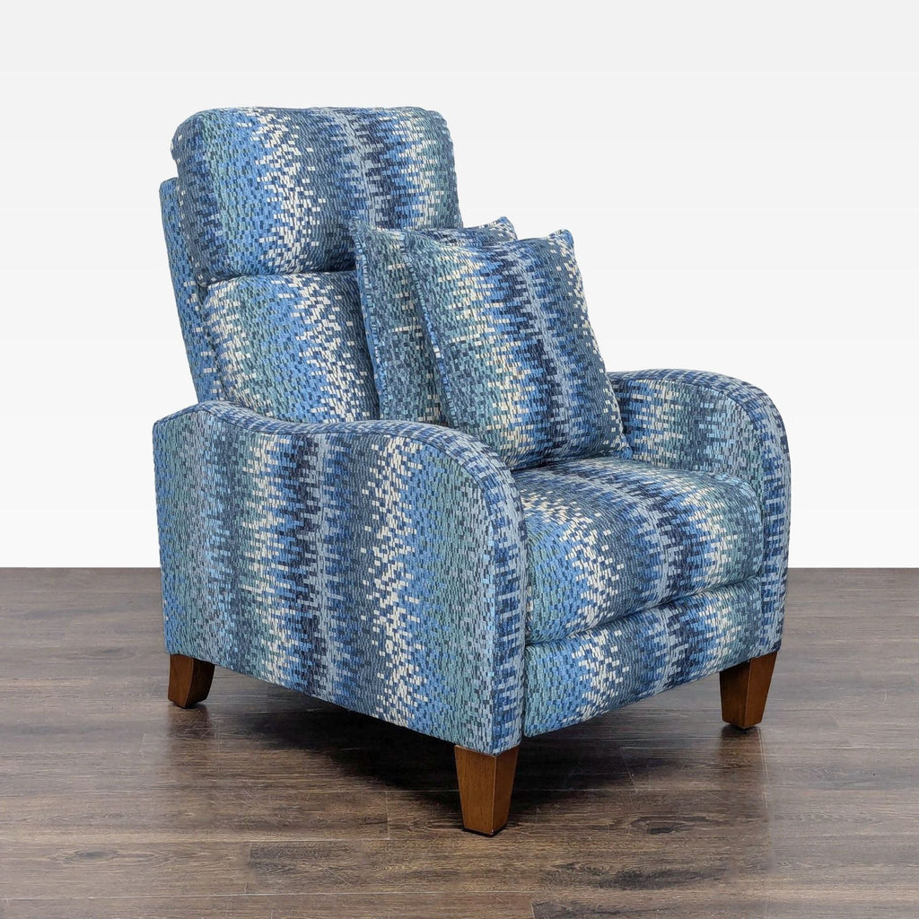 Jiaxing Home Fortune Furniture Co. Blue Patterned Recliner Lounge Chair with Cushions