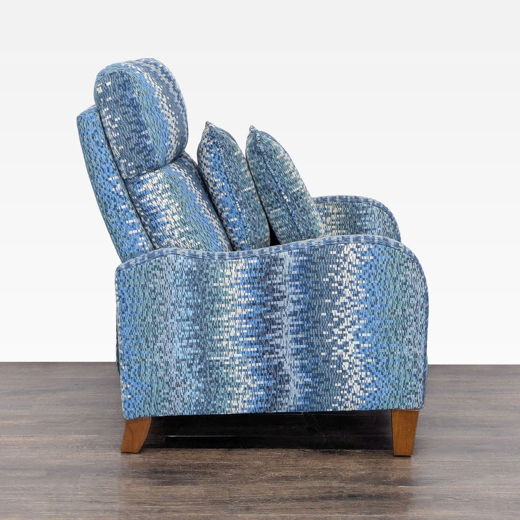 Jiaxing Home Fortune Furniture Co. Blue Patterned Recliner Lounge Chair with Cushions