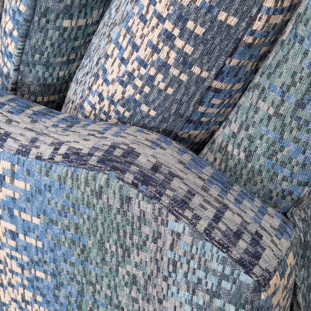 Jiaxing Home Fortune Furniture Co. Blue Patterned Recliner Lounge Chair with Cushions