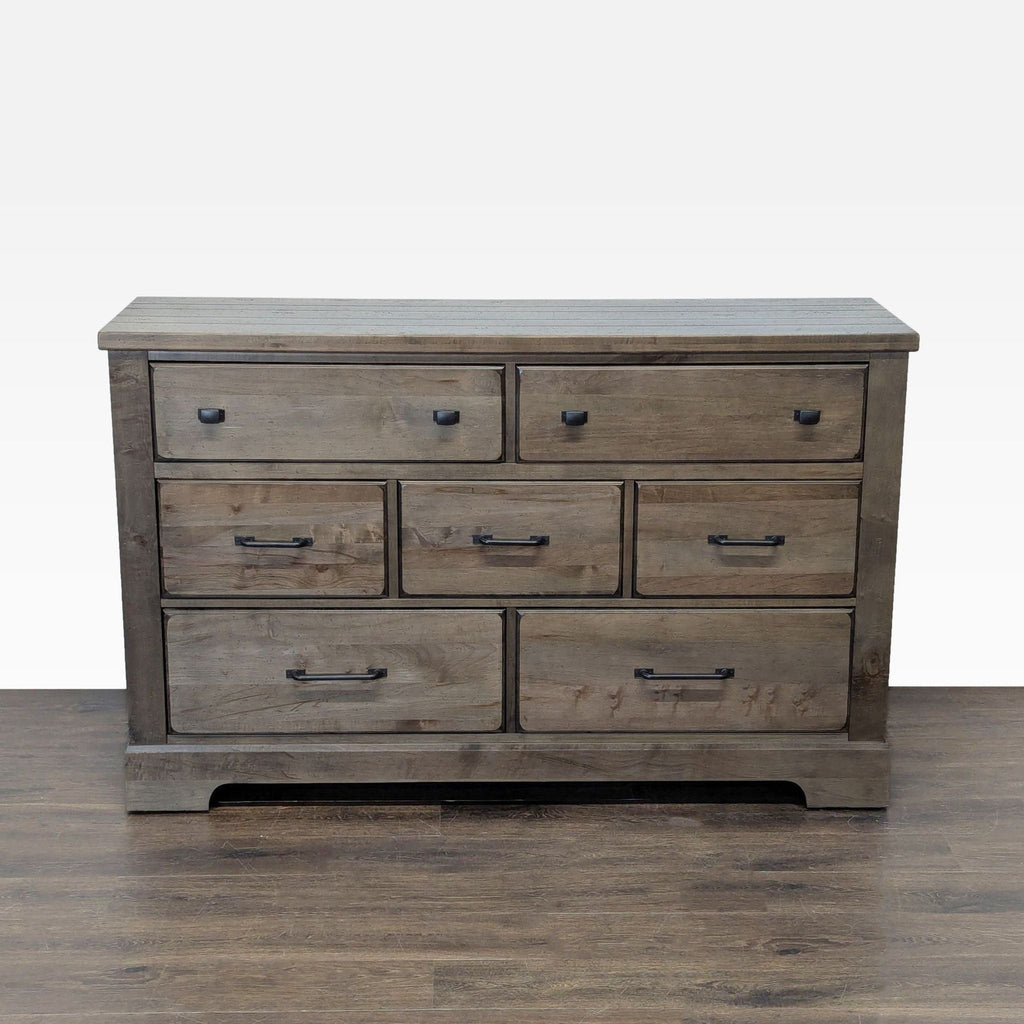 Certainly! Since the actual images or detailed description are not provided, I will create three distinct and plausible summarized alt texts based on typical dresser features, category, and brand as requested: