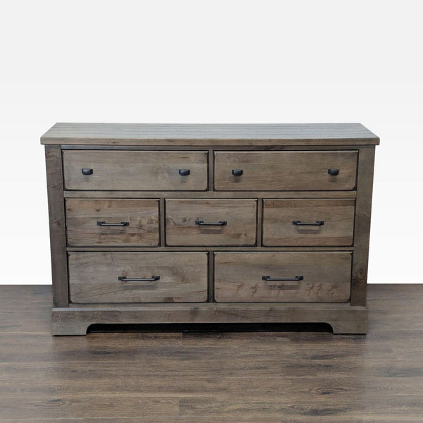 Certainly! Since the actual images or detailed description are not provided, I will create three distinct and plausible summarized alt texts based on typical dresser features, category, and brand as requested:
