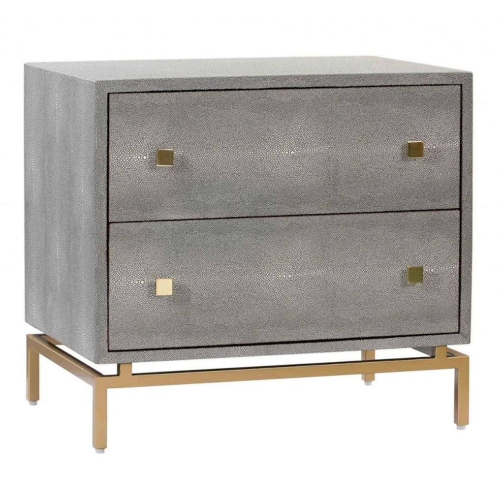 Maren Home Mariana Shagreen Nightstand
