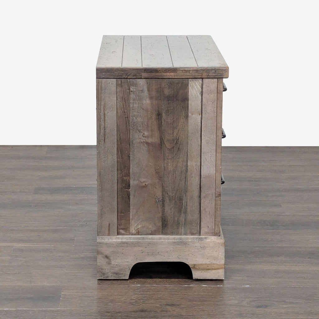 Vaughan Bassett Cool Rustic Clear Maple Three Drawer Nightstand - Accepted Offer (32.28% discount)